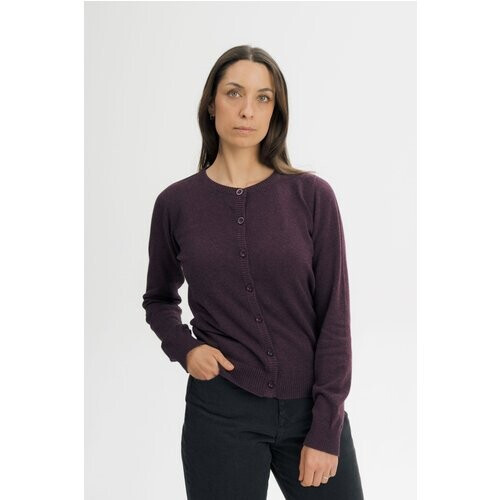 MELA dames vegan Gebreid Vest Nameen Vlierbes Melange Tweedehands