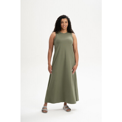 MELA dames vegan Maxi Jurk Mahika Tijm Tweedehands