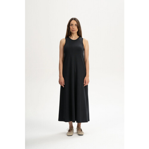 MELA dames vegan Maxi Jurk Mahika Zwart Tweedehands