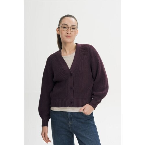MELA dames vegan Ribgebreid Vest Bhuma Vlierbes Melange Tweedehands