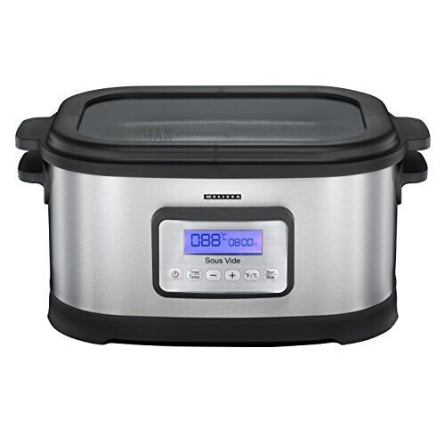 Melissa Sous Vide - Waterbak 6L - Slowcooker 520W - 16310170 - Zwart RVS