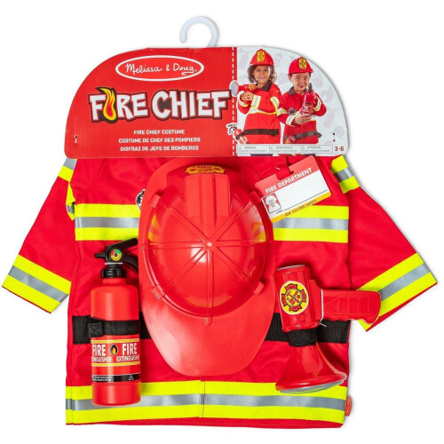Melissa&Doug - Verkleedset brandweer - Inclusief megafoon met geluid