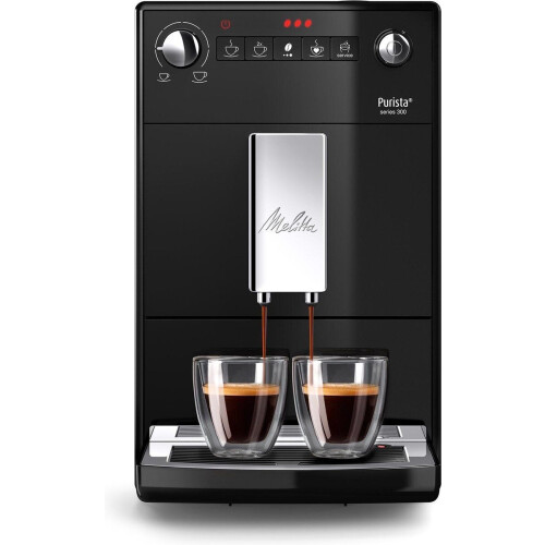 Melitta Purista F230-102 - Volautomatische espressomachine - Fluisterstille molen - Zwart Tweedehands