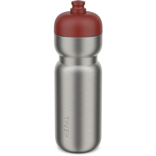 Mepal RVS bidon pull Sport - 800 ml - Pak, open en drink - Lichtgewicht RVS - Vaatwasmachinebestendig - Drinkflessen - Mountain red Tweedehands