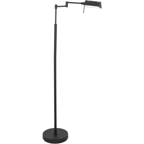 Mexlite - vloerlamp - GlowGo - zwart - metaal - leeslamp - LED - 4603ZW