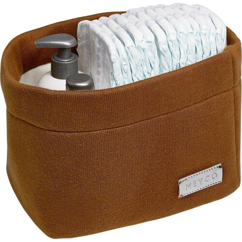 Meyco Baby Knit Basic - Commodemandje - 100% katoen - camel - medium Tweedehands