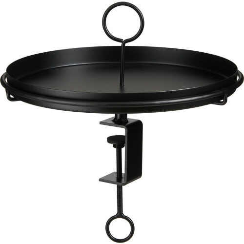 Mica Decorations Aston - Dienblad met Klem - Afneembaar en stevig - Zwart Tweedehands