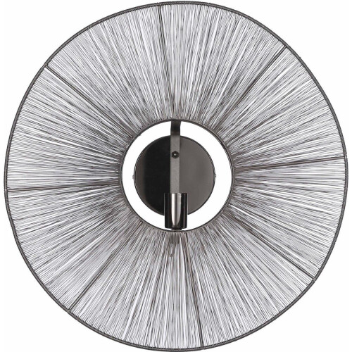 Mica Decorations Bodil - Wandlamp - H18 x Ø60 cm - Metaal - Zwart Tweedehands