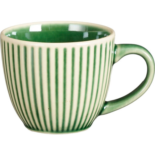 Mica Decorations Elice - Mok - 210 ml - Keramiek - Groen Tweedehands