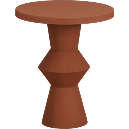 Mica Decorations Estate Bijzettafel - H41 xØ34 cm - Metaal - Terra Tweedehands