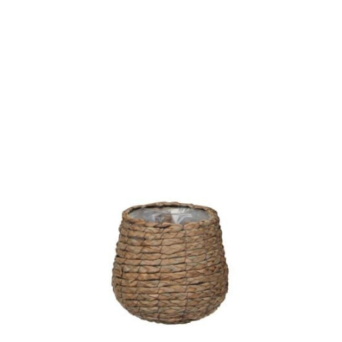 Mica Decorations MandØ30xH31 cm - Opbergmand - Natuurlijke vezels - Lichtbruin