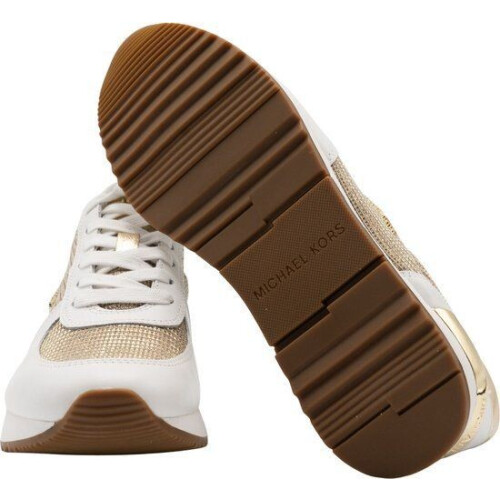 Michael Kors Allie Trainer - Dames Sneaker - Wit/Goud - Maat 39 Tweedehands