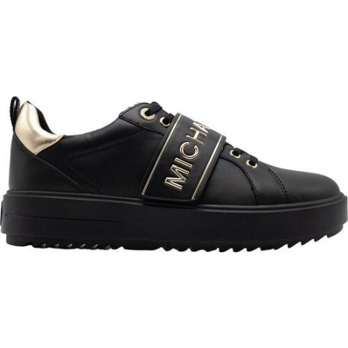 Michael Kors Emmett Strap Lace Up Dames Sneakers - Veters en ritssluiting - Zwart Tweedehands