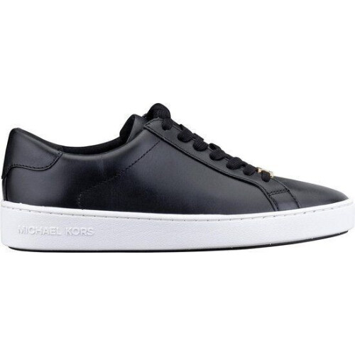 Michael Kors Irving - Dames Sneakers - Echt leder met goudkleurige details - Zwart - Maat 36