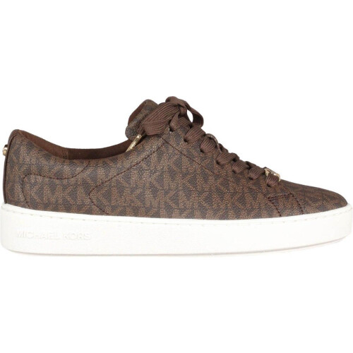 Michael Kors Keaton Lace Up - Dames Sneakers - Canvas - Bruin Tweedehands