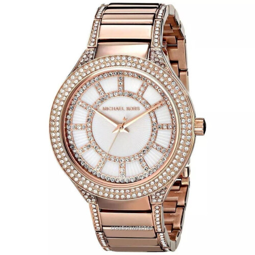 Michael Kors Kerry MK3313 - Dameshorloge - Roségoud - Crystal Accenten Tweedehands