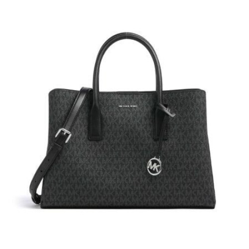 Michael Kors Ruthie - Handtas - Canvas met rits en magneetsluiting - Zwart Tweedehands