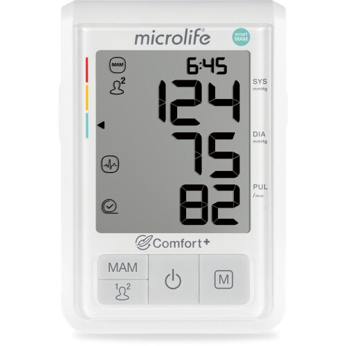 Microlife BP B3 Comfort PC - Bovenarm Bloeddrukmeter - Klinisch Gevalideerd - IHB Technologie - Extra Groot Display