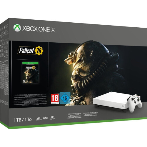 Microsoft Xbox One X - Console bundel - 4K gaming - Robot White Special Edition Tweedehands