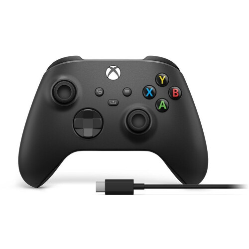 Microsoft Xbox Wireless Controller (2020) - Draadloos met USB-C kabel - Zwart Tweedehands