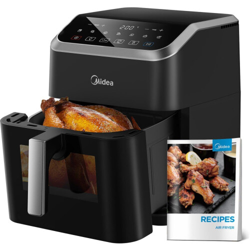 Midea Air Fryer MF-CY70K - Hete lucht friteuse - 7L Capaciteit - HeatXpress Technologie - 90% Minder Olie - 7 Voorinstellingen - Zwart Tweedehands
