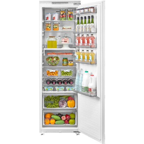 Midea MDRE423FGE01 - Inbouwkoelkast metéén deur - NoFrost 304 liter - Roestvrij staal