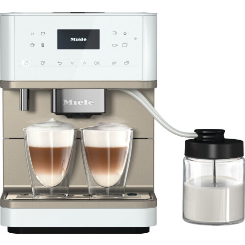 Miele CM 6360 - Volautomatische koffiemachine - Dubbel bonenreservoir - Lotuswit