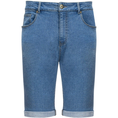 Milanoro - Heren jeansshort - Comfortabele stretch - Lichtblauw - XL Tweedehands