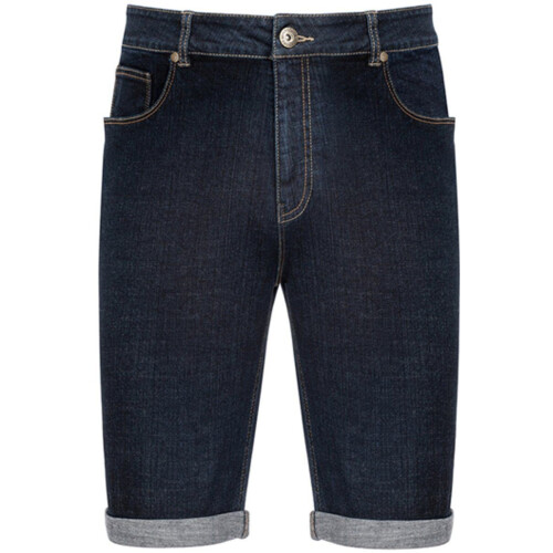 Milanoro - Stijlvolle jeansshort voor mannen - Zwartblauw - XXL