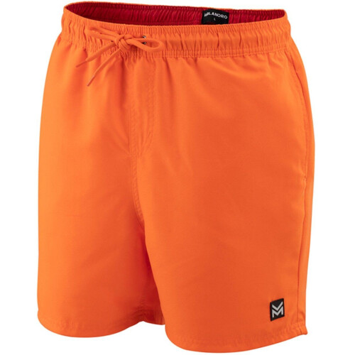 Milanoro - Zwemshort - Sneldrogend met mesh binnenbroek - Oranje - XL