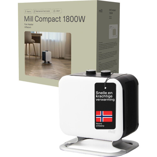 Mill CUS1800MECWA - Ventilatorkachel - 1800 Watt - tot 30m2 - Wit Tweedehands
