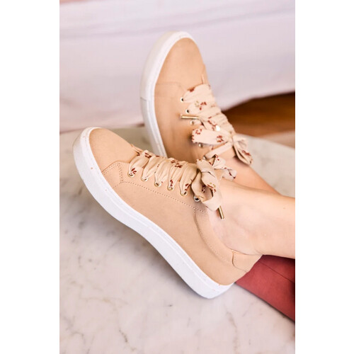 Minuit Sur Terre dames vegan Sneakers Bellecombe Latte Tweedehands