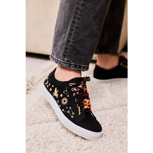 Minuit Sur Terre dames vegan Sneakers Virevolte Astro Noir Zwart Tweedehands