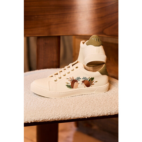 Minuit Sur Terre dames vegan Sneakers Virevolte HÃ©risson Wit Tweedehands