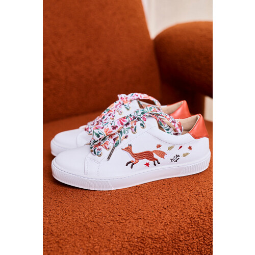 Minuit Sur Terre dames vegan Sneakers Virevolte Renard White Tweedehands