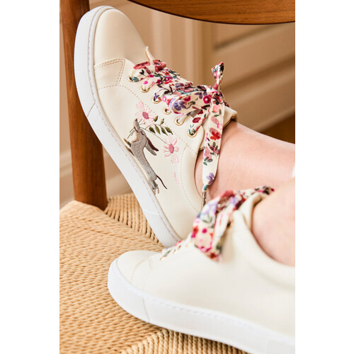 Minuit Sur Terre dames vegan Sneakers Virevolte Teckel Roze Tweedehands