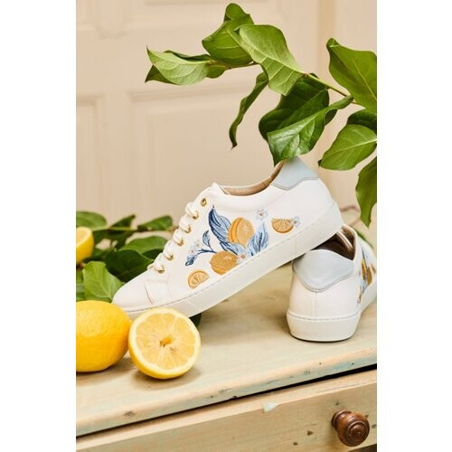 Minuit Sur Terre dames vegan Sneakers Virevolte Vitamine C Oranje Tweedehands
