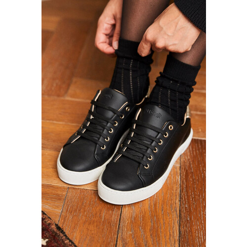 Minuit Sur Terre dames vegan Sneakers Virevolte Zwart Tweedehands