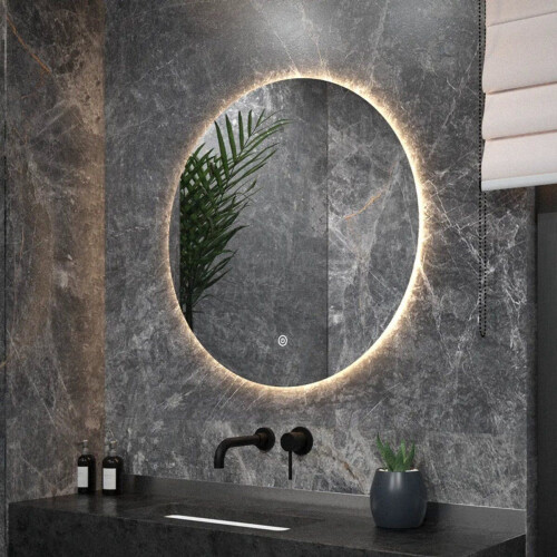 Mirlux Badkamerspiegel - LED Verlichting&Verwarming - Anti Condens Rond 60CM Tweedehands