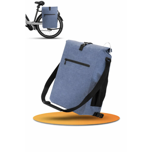 MiVelo 3-in-1 fietstas rugzak 25L– waterdicht – 58×30×15 cm – jeansblauw