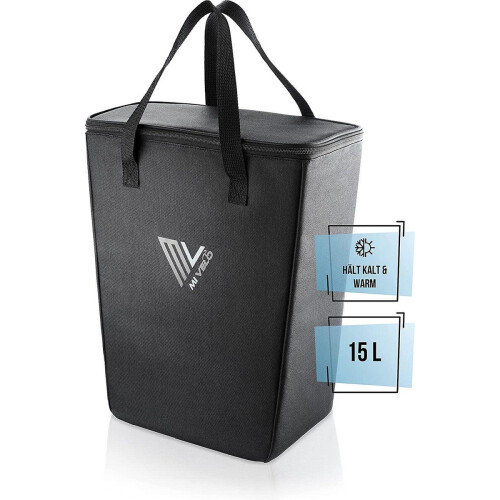 MIVELO Koeltas - Inzetstuk voor fietstas - Houdt koel en warm - Zwart (15 liter) Tweedehands