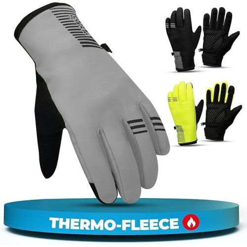 MIVELO Winter Handschoenen - Winddicht - Waterdicht - Touchscreen - 3M Isolatie - Antislip - Grijs Tweedehands
