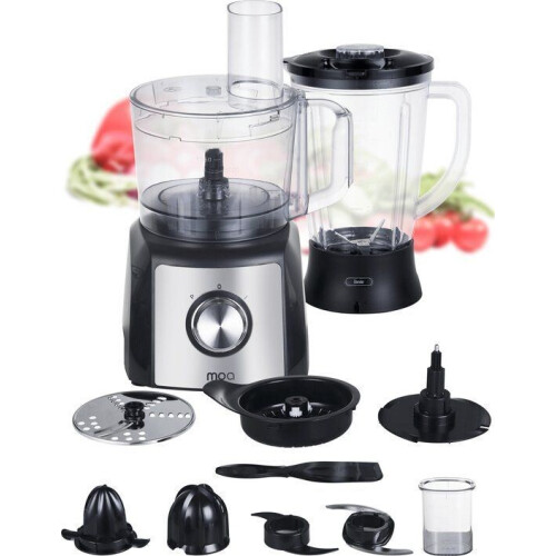 MOA FP511 - Foodprocessor - 1200 Watt - 1,5 liter - Citruspers - Blender - Vaatwasserbestendig