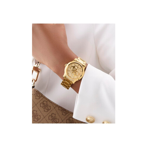 Mod. ANNETTE - Horloge - Gouden roestvrijstalen band - Geschenkdoos Tweedehands