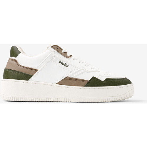 MoEa mannen vegan Gen1 Sneakers Bruin Groen Wit Tweedehands