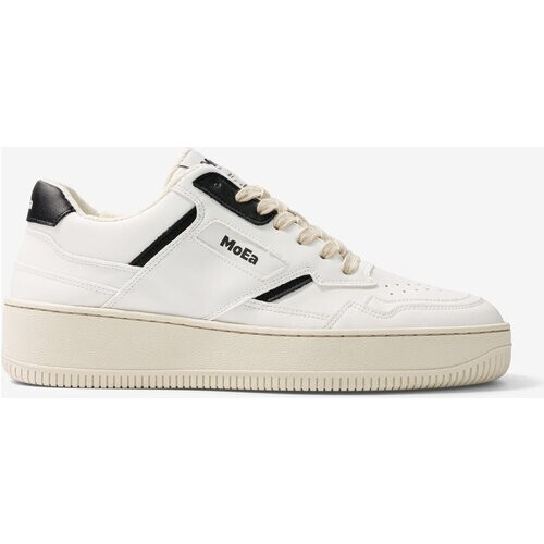 MoEa mannen vegan Sneakers Gen1 Druiven Retro Wit & Zwart Tweedehands