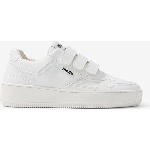 MoEa mannen vegan Sneakers Gen1 Klittenband Druiven Volledig Wit Tweedehands