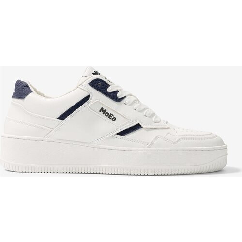 MoEa mannen vegan Sneakers Gen1 Paddestoel Wit & Marine Tweedehands