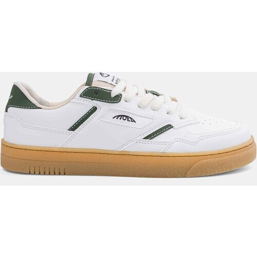 MoEa mannen vegan Sneakers Origin Low Apple Wit En Groen Tweedehands