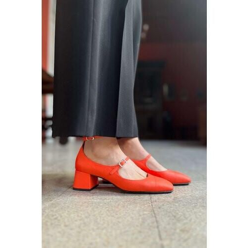 Momoc dames vegan Ballerina Belleville Paprika Oranje Tweedehands